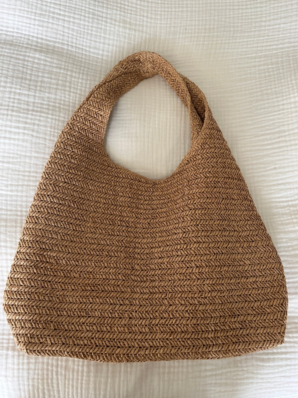 GAP Woven Straw Tote in Tan